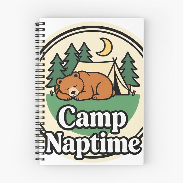 Item preview, Camp Naptime Bear Badge designed and sold by retratosChulis.