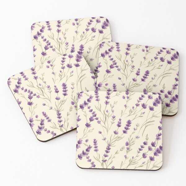 Item preview, Watercolor Lavender Botanical Floral Pattern designed and sold by SassyArtistry.