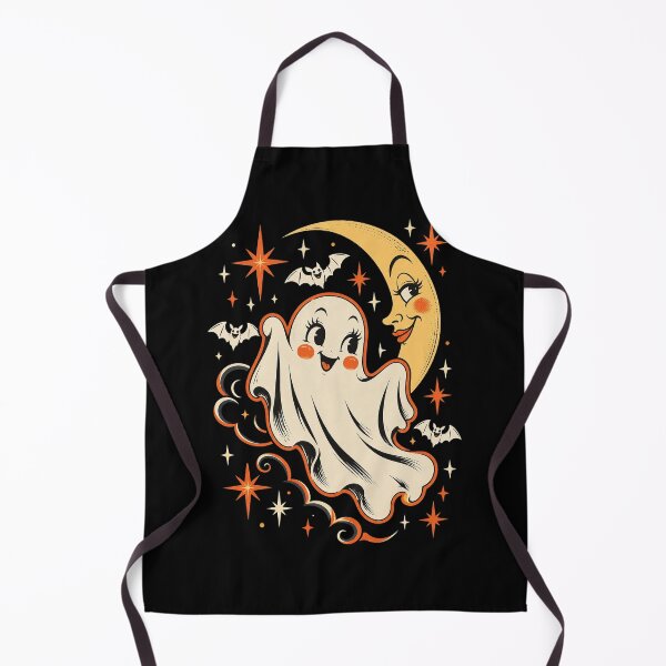 Item preview, Retro Ghost Halloween, Y2K Moon, Vintage Spooky Ghost designed and sold by Quiajia.