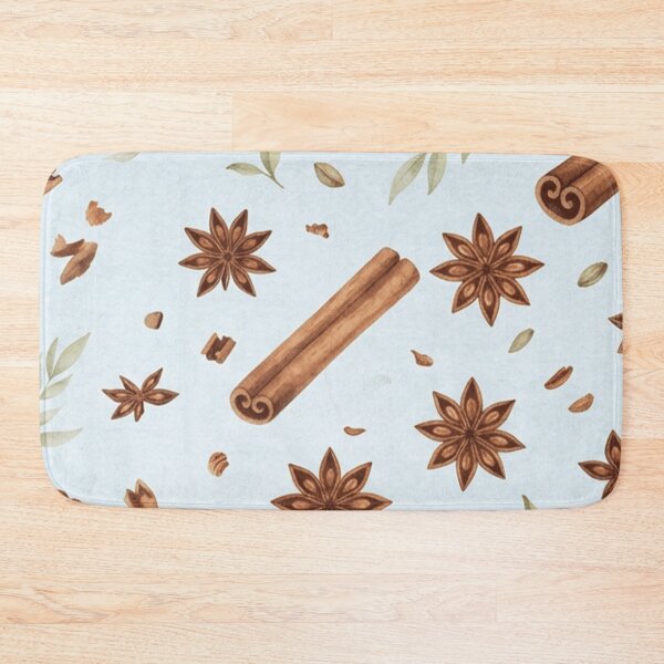 Item preview, Watercolor Cinnamon Star Anise Spice Pattern designed and sold by SassyArtistry.
