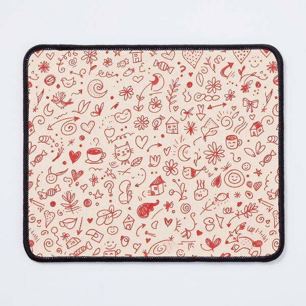Item preview, Coffee Lover Hand Drawn Folk Art Doodle Pattern designed and sold by ART ATTACK ZONE.