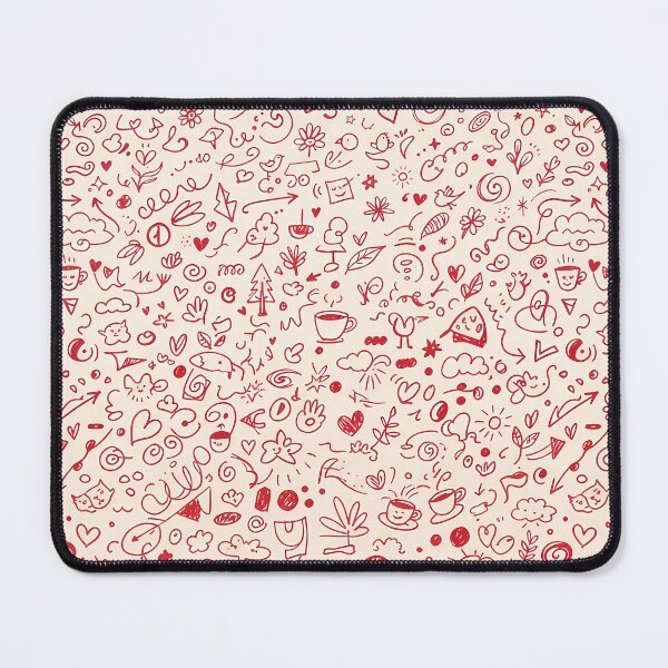 Item preview, Pizza Fan Hand Drawn Folk Art Doodle Pattern designed and sold by ART ATTACK ZONE.