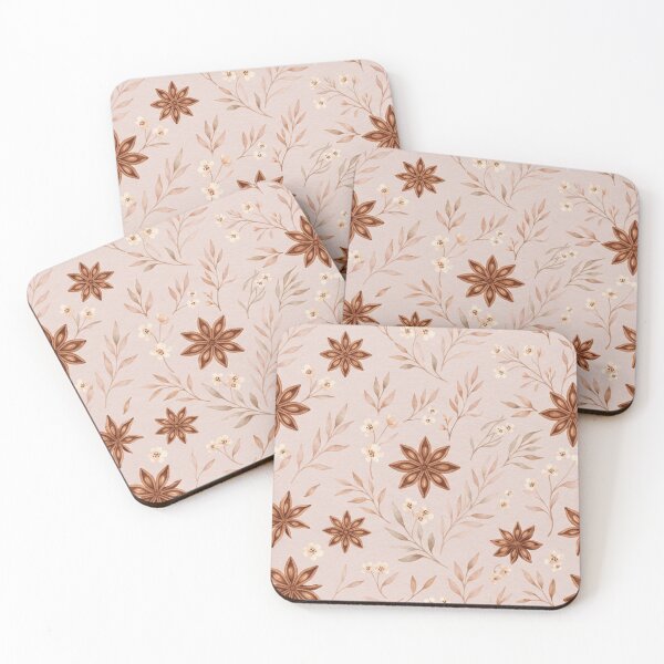 Item preview, Delicate Star Anise Botanical Pattern designed and sold by SassyArtistry.