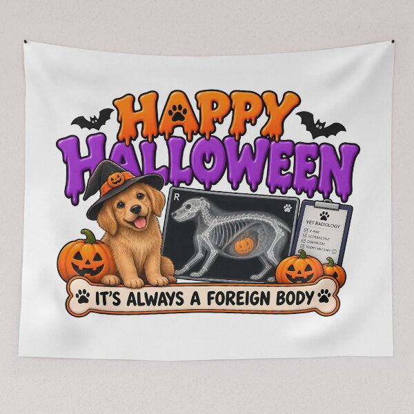Item preview, Happy Halloween Veterinary Radiology – It’s Always a Foreign Body designed and sold by Bettybee00.