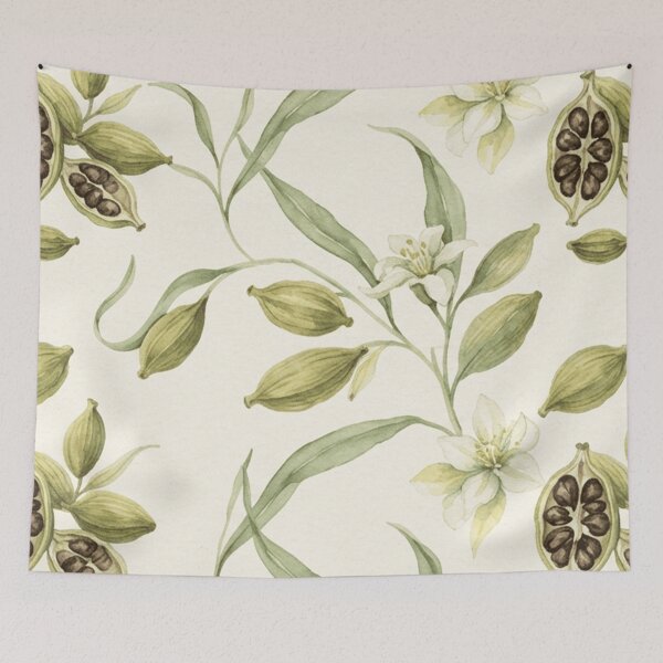 Item preview, Cardamom Pods Botanical Pattern designed and sold by SassyArtistry.