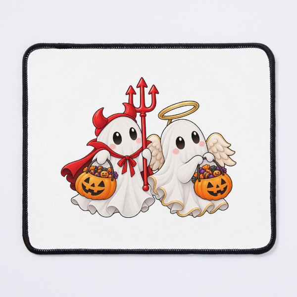 Item preview, Cute Angel and Devil Ghosts Trick or Treating designed and sold by Seasons & Reasons.