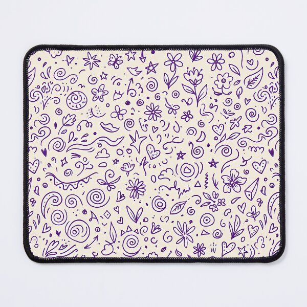 Item preview, Abstract Whimsical Hand Drawn Folk Art Doodle Pattern designed and sold by ART ATTACK ZONE.