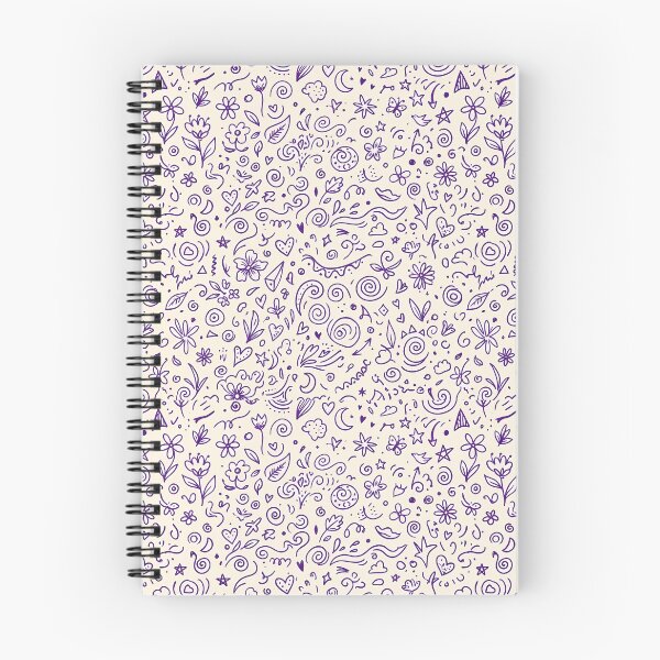 Item preview, Abstract Whimsical Hand Drawn Folk Art Doodle Pattern designed and sold by ART ATTACK ZONE.