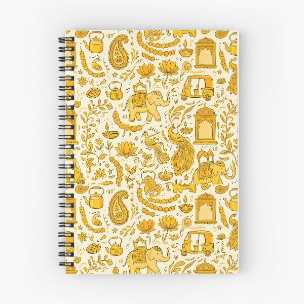 Item preview, Elephant Whimsical Hand Drawn Folk Art Doodle Pattern designed and sold by ART ATTACK ZONE.