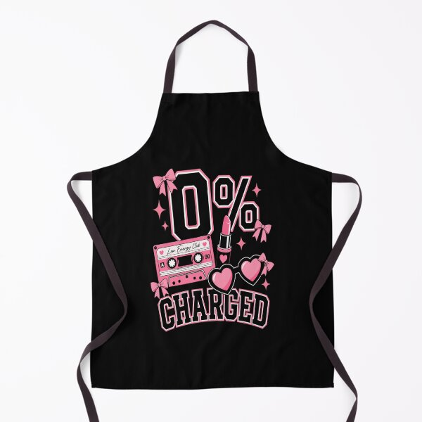 Item preview, 0 Percent Charged T-Shirt | Cute Pink Low Energy Club Retro Tee designed and sold by Design Vibras.