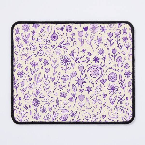 Item preview, Mushrooms Whimsical Hand Drawn Folk Art Doodle Pattern designed and sold by ART ATTACK ZONE.