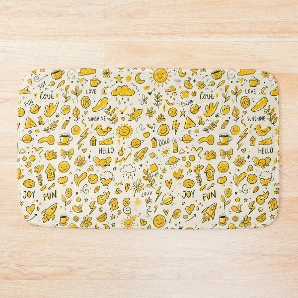 Item preview, Love Whimsical Hand Drawn Folk Art Doodle Pattern designed and sold by ART ATTACK ZONE.