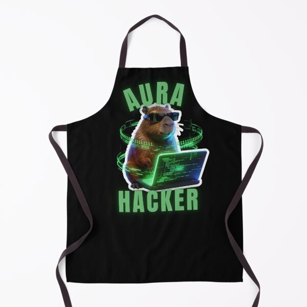 Artikelvorschau, Aura Hacker Lustiges Cyber-Capybara-Gamer-Meme Ästhetik entworfen und verkauft von Quati-br.