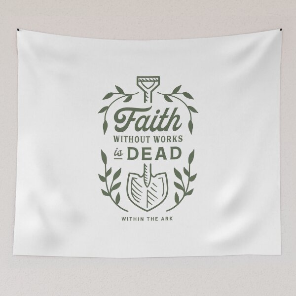 Item preview, Faith Without Works Is Dead Christian Minimalist Tee⁠ designed and sold by Within The Ark.