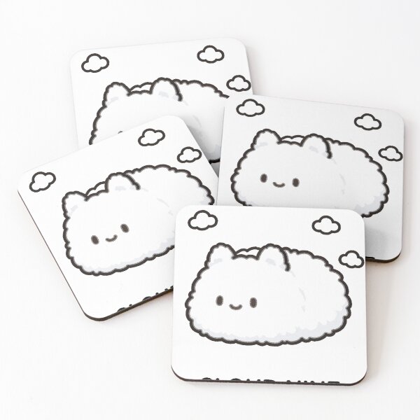 Item preview, Cute Chibi Samoyed Dog Fluffy Clouds Cloud Nine Kawaii Sticker designed and sold by xiaoxiaochibi.
