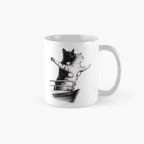 Item preview, Cats Hugging on a Boat Vintage Cat Lovers Design designed and sold by Snifferius.