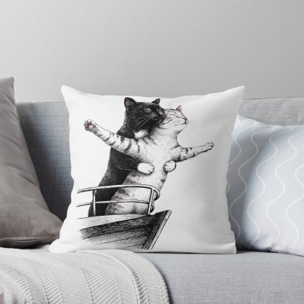 Item preview, Cats Hugging on a Boat Vintage Cat Lovers Design designed and sold by Snifferius.