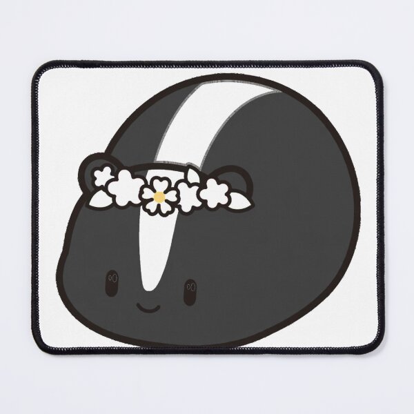 Item preview, Funny Chibi Skunk Flower Crown Lil Stinker Kawaii Sticker designed and sold by xiaoxiaochibi.