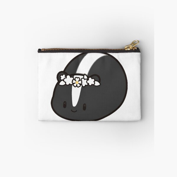 Item preview, Funny Chibi Skunk Flower Crown Lil Stinker Kawaii Sticker designed and sold by xiaoxiaochibi.