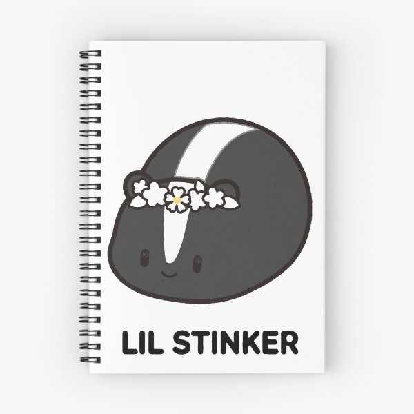 Item preview, Funny Chibi Skunk Flower Crown Lil Stinker Kawaii Sticker designed and sold by xiaoxiaochibi.