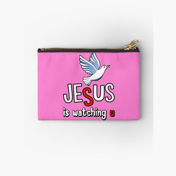 Artikelvorschau, Jesus is watching u entworfen und verkauft von QuanntixArt.