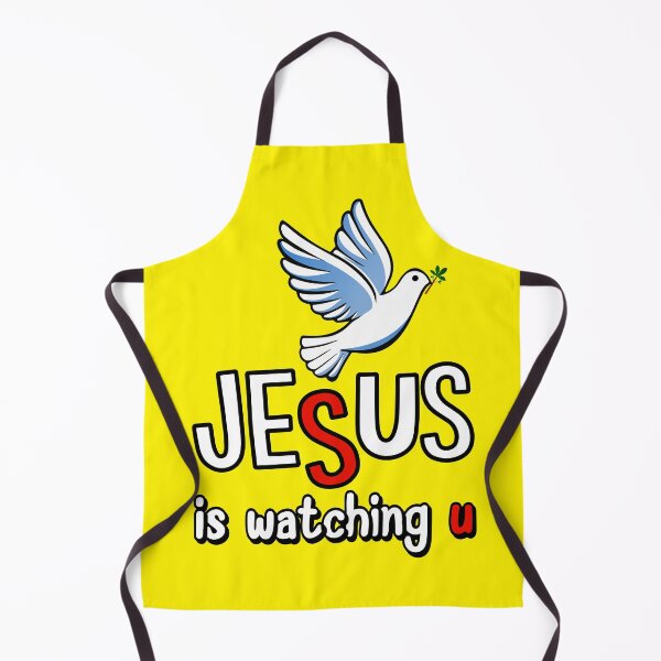 Artikelvorschau, Jesus is watching u entworfen und verkauft von QuanntixArt.
