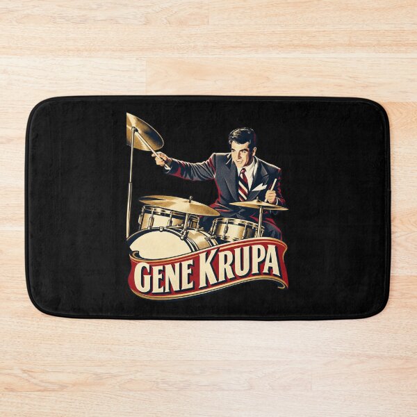 Item preview, Gene Krupa – Vintage Jazz Drummer Big Band Music Art designed and sold by Jadegothgobby.