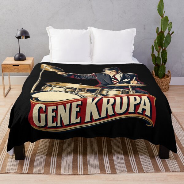 Item preview, Gene Krupa – Vintage Jazz Drummer Big Band Music Art designed and sold by Jadegothgobby.
