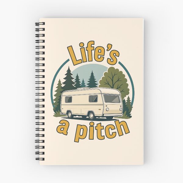 Item preview, Life's A Pitch Funny Camping Caravan designed and sold by SpringEternal.