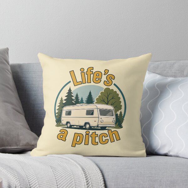 Item preview, Life's A Pitch Funny Camping Caravan designed and sold by SpringEternal.