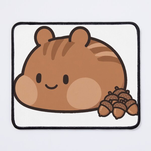 Item preview, Cute Chibi Chipmunk Acorns Nuts About You Love Kawaii Sticker designed and sold by xiaoxiaochibi.