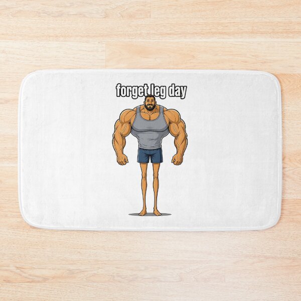 Item preview, Funny Gym Bodybuilder Skips Leg Day designed and sold by SpringEternal.