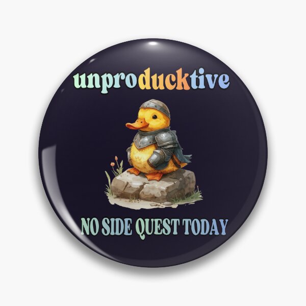 Item preview, UnproDUCKtive – No side quests for gamers designed and sold by LiskoDesign.