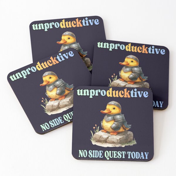 Item preview, UnproDUCKtive – No side quests for gamers designed and sold by LiskoDesign.