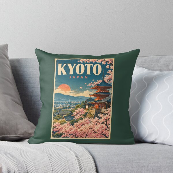 Item preview, Kyoto Vintage Japan Travel Poster designed and sold by Sasas Design.