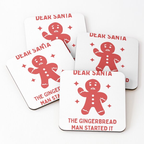 Item preview, Funny Dear Santa The Gingerbread Man Started It Naughty List Christmas designed and sold by HYPNK.