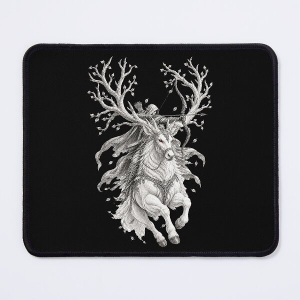 Item preview, Celestial Stag Archer – Dark Fantasy Art - PLUSHIWORLD designed and sold by PLUSHIWORLDtm.