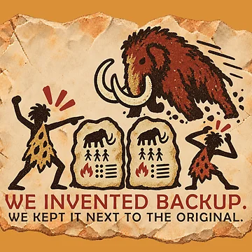 Artwork thumbnail, We Invented Backup by CONRAMITE