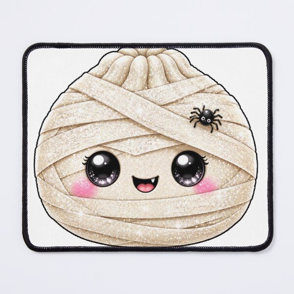 Item preview, Cute Mummy Dumpling Squishy Halloween Spider Spooky Kawaii Design designed and sold by Uniquememorable.