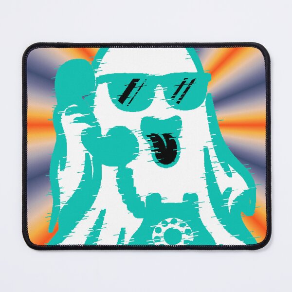 Item preview, Ghost with retro phone | Cool ghost glitch | Vintage ghost phone | Retro Halloween designed and sold by AstronautMerch.