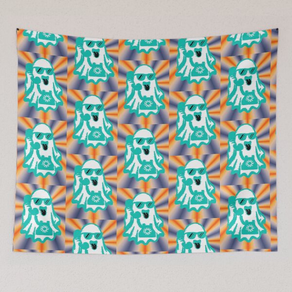 Artikelvorschau, Geist mit Retro-Telefon | Cooler Geister-Glitch | Vintage-Geistertelefon | Retro-Halloween entworfen und verkauft von AstronautMerch.
