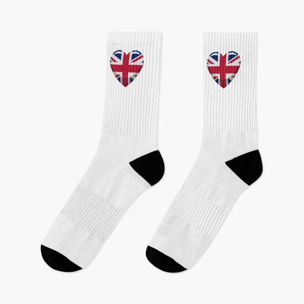 Item preview, UK Flag Heart / I Love United Kingdom (On White) designed and sold by STUDIO-72.