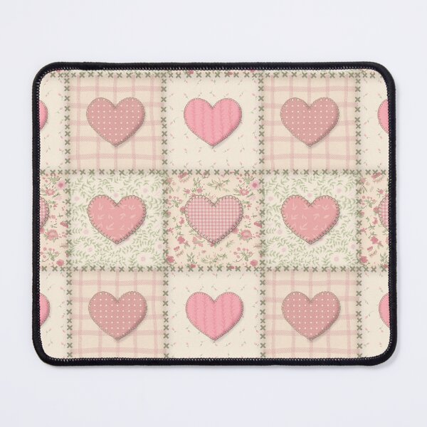 Item preview, Love hearts - Romantic heart applique patchwork designed and sold by OhNoNotAgain42.
