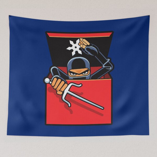 Item preview, Badass Ninja In A Box - Cartoon Comic Book Drawing  designed and sold by Vector-Artist.