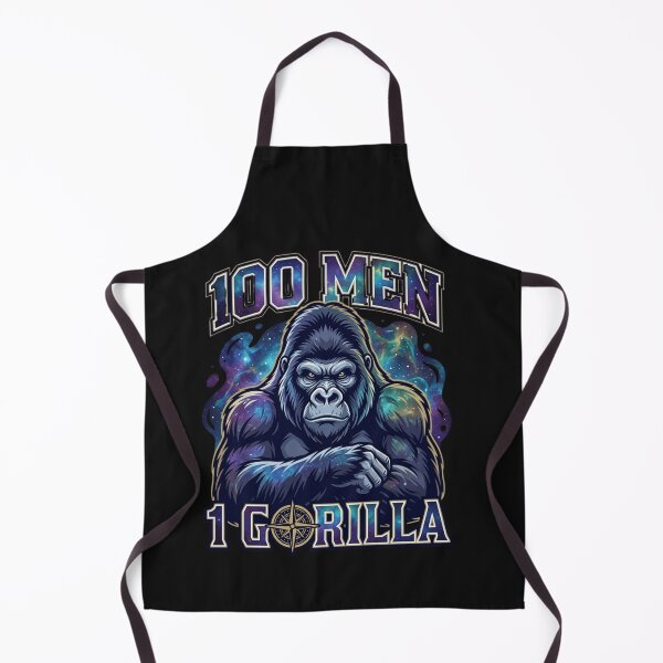 Item preview, 100 Men vs 1 Gorilla - Funny Cosmic Meme Graphic designed and sold by designwiss.