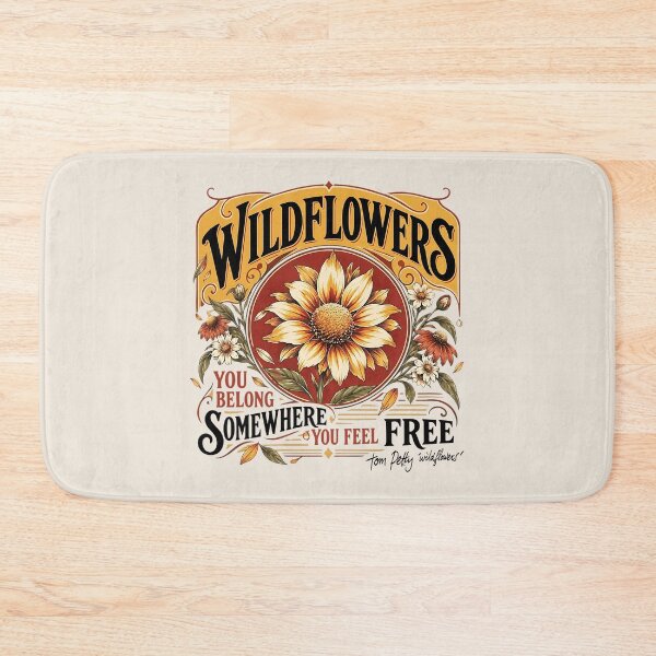 Item preview, Tom-Petty Wildflowers Nature Floral Tribute designed and sold by CatTalkTshirts.