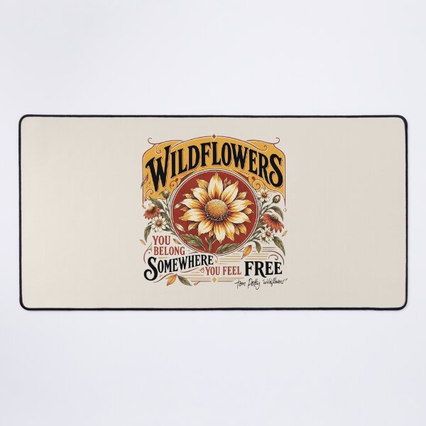 Item preview, Tom-Petty Wildflowers Nature Floral Tribute designed and sold by CatTalkTshirts.