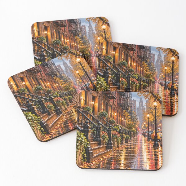 Item preview, Brooklyn Brownstones neighborhood  designed and sold by Jonnybonnie.