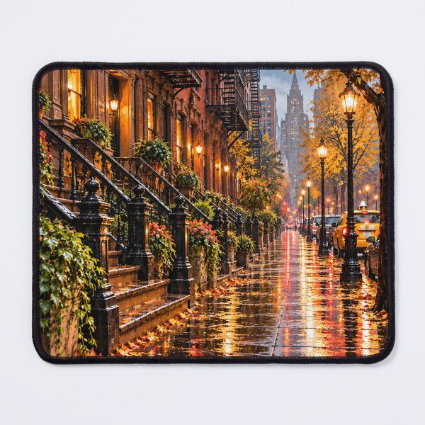 Item preview, Brooklyn Brownstones neighborhood  designed and sold by Jonnybonnie.
