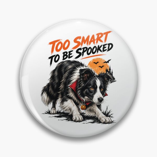 Item preview, Border Collie Too Smart to Be Spooked Halloween Dog Shirt designed and sold by CanineVibe.